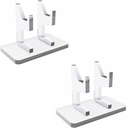 Transparent Acrylic Universal Controller Stand Gaming Gamepad Accessories with Crystal Texture Perfect Display and Organization Gaming Controller Holder for Storage, Organization & Display(2 Packs) in Saudi Arabia