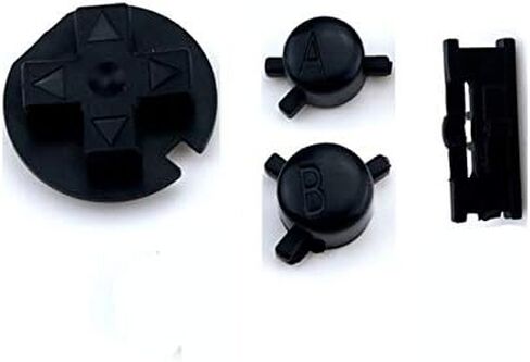 Plastic Power ON Off Buttons Keypads Replacement for Gameboy Color GBC Button A B Control Button D Pads (Black) in Kuwait