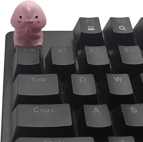 Backboon أغطية مفاتيح ألعاب مبتكرة ومثيرة للاهتمام مخصصة يدويًا ل Cherry MX Switches لوحة مفاتيح الألعاب الميكانيكية (Little Dingding1) in Kuwait