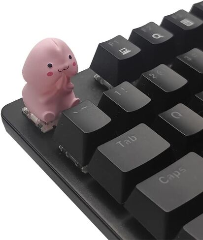 Backboon أغطية مفاتيح ألعاب مبتكرة ومثيرة للاهتمام مخصصة يدويًا ل Cherry MX Switches لوحة مفاتيح الألعاب الميكانيكية (Little Dingding1) in Kuwait