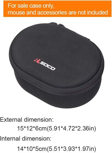 RLSOCO Case for Mad Catz Rat Mouse ：Rat air/Rat 8/Rat 9/Rat 7/Rat pro x3/Rat dws Wireless and Wired Mouse (Carrying Case Only) in Saudi Arabia