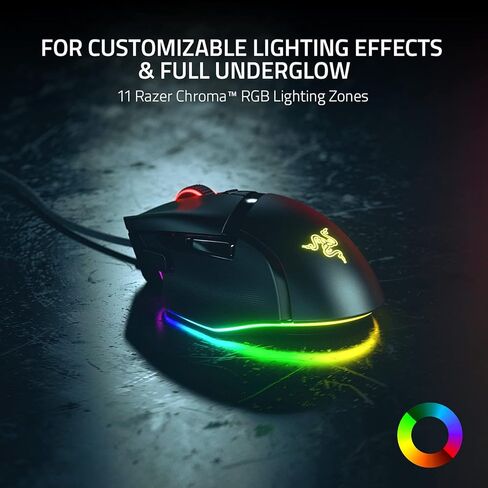 ماوس الألعاب Razer Basilisk V3 المريح والقابل للتخصيص + حزمة ماوس الألعاب Bungee V3 Chroma in Saudi Arabia