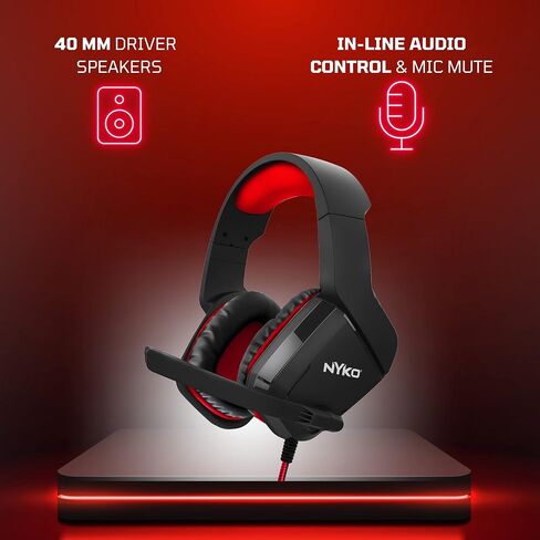 Nyko NX1-4500 ستيريو سلكي متوافق مع Xbox One وPS4 وPS5 وSwitch - فوق الأذن، مريح ومتوافق مع Xbox Series X in Kuwait