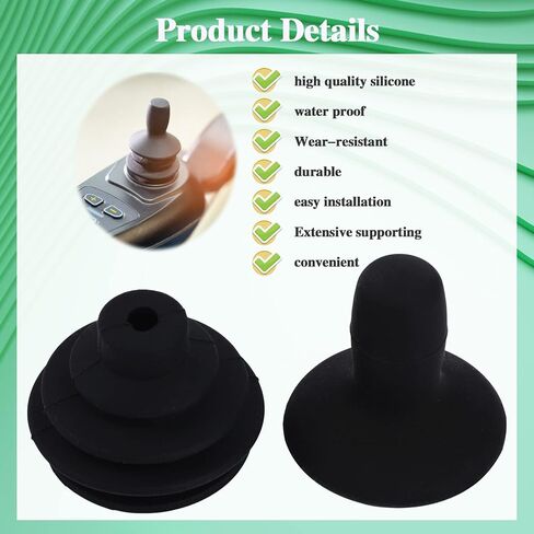 4 Pcs Electric Wheelchair Joystick Controller Knob and Gaiter Wheelchair Accessories Black Powerchair Mobility Aid Joystick Button Cap Power Chair Parts Joystick Knob in Saudi Arabia