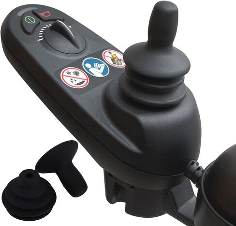 4 Pcs Electric Wheelchair Joystick Controller Knob and Gaiter Wheelchair Accessories Black Powerchair Mobility Aid Joystick Button Cap Power Chair Parts Joystick Knob in Saudi Arabia
