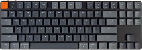 Keychron K1 SE، 87 مفتاحًا لوحة مفاتيح ميكانيكية سلكية بلوتوث/USB فائقة النحافة مع إضاءة خلفية LED RGB، مفتاح أحمر ميكانيكي Gateron منخفض المستوى متوافق مع نظام التشغيل Mac Windows in Kuwait