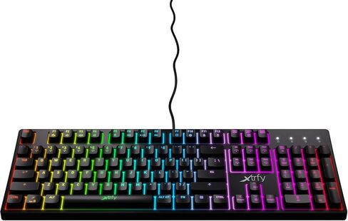 اكسترفي كيبورد العاب ميكانيكي K4 RGB مع الفضاء اللوني ار جي بي، الولايات المتحدة in Kuwait