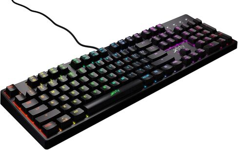 اكسترفي كيبورد العاب ميكانيكي K4 RGB مع الفضاء اللوني ار جي بي، الولايات المتحدة in Kuwait