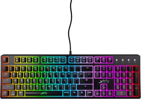 اكسترفي كيبورد العاب ميكانيكي K4 RGB مع الفضاء اللوني ار جي بي، الولايات المتحدة in Kuwait