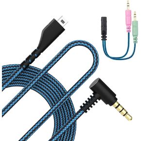 Arctis7 Cord Audio Cable Compatible with SteelSeries Arctis3 Arctis5 Arctis7 Arctis Pro Headphones, 3.5mm Jack Work with PS4, Xbox One, Nintendo Switch, PC - Added Y Mode Exchange PC Audio Cable in Saudi Arabia