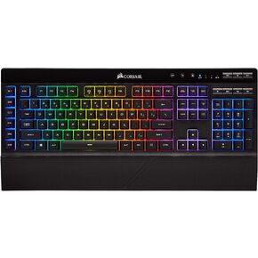 CORSAIR K57 RGB Wireless Gaming Keyboard - <1ms response time with Slipstream Wireless - Connect with USB dongle, Bluetooth or wired - Individually Backlit RGB Keys, Black