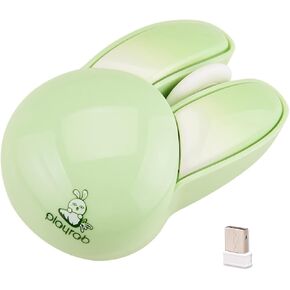 Lomiluskr Cute Bunny Wireless Mouse, Lightweight Portable Silent Click Mice, 2.4G Wireless Mice, Candy Colors, Kawaii Mouse for Girls and Kids (Pink Bunny) in Saudi Arabia