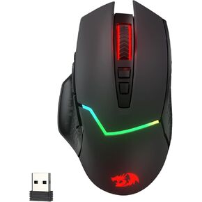 ماوس ألعاب لاسلكي Redragon M690 MAX، ماوس ثلاثي الأوضاع RGB مع 7 أزرار ماكرو، 12800 نقطة في البوصة، ماوس قابل لإعادة الشحن بقدرة 400 مللي أمبير في الساعة لأجهزة الكمبيوتر/Mac/الكمبيوتر المحمول in Kuwait