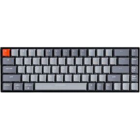 Keychron K6 Bluetooth 5.1 Wireless Mechanical Keyboard with Keychron K Pro Brown Switch/LED Backlit/Rechargeable Battery, 68 Keys Compact Keyboard Compatible with Mac Windows in Saudi Arabia