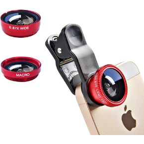 3 in 1 Cell Phone Camera Lens Kit Wide Angle Macro Fisheye Lens Universal for Smart Phones iPhone Samsung Android in Saudi Arabia