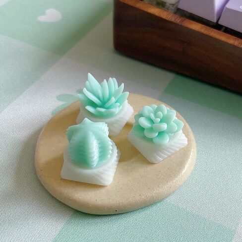 غطاء مفاتيح Capsmiths Succulent Artisan Keycap - Echeveria - لوحات مفاتيح الألعاب الميكانيكية MX (أرجواني) in Kuwait