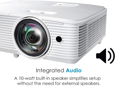 Optoma GT1080HDR – Full HD 1080p Short Throw Projector, 3,800 Lumens, 4K HDR Compatible, Low Input Lag Gaming, Home Entertainment & Golf Simulator Ready in Kuwait