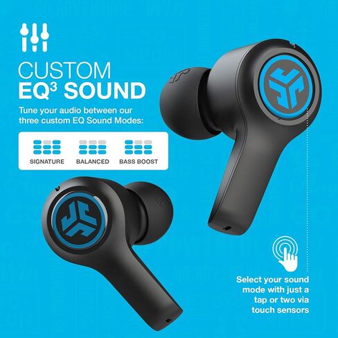 JLab JBuds Air Play Gaming True Wireless Earbuds, 30+ Total Hours of Bluetooth 5 Playtime Super-Low Latency for Mobile Gameplay, Built-in Microphone, Dual Connect, EQ3 Sound / C3 Chatting in Kuwait