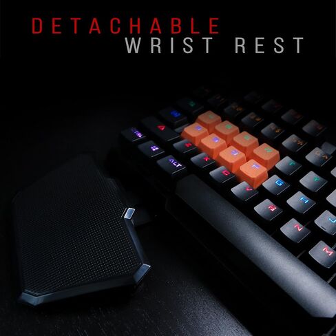 Bloody B720 Light Strike Optical Gaming Keyboard (Smooth/Linear) - Comfort Wrist pad - Faster Than Mechanical - 0.2ms Key Response Neon LED Backlit - Water Resistant [LK Black] in Kuwait