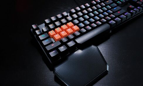 Bloody B720 Light Strike Optical Gaming Keyboard (Smooth/Linear) - Comfort Wrist pad - Faster Than Mechanical - 0.2ms Key Response Neon LED Backlit - Water Resistant [LK Black] in Kuwait