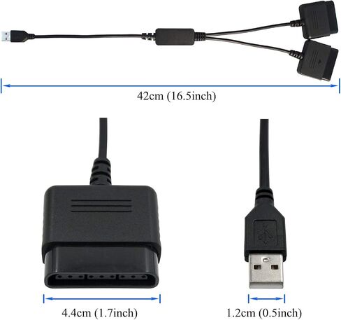 OSTENT PS1 PS2 to PC Computer USB 2.0 Controller Adapter Converter for Sony PS2 Wired Controller in Saudi Arabia