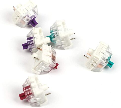 مفاتيح KAILH Cream Speed ​​Pro MX SMD 3 Pin RGB للوحة مفاتيح الألعاب الميكانيكية ذات الإضاءة الخلفية (Pro Burgundy، 68 قطعة) in Saudi Arabia