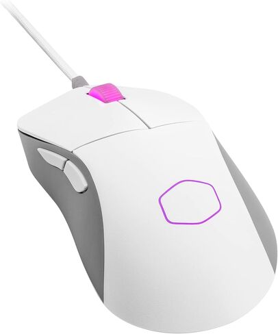 Cooler Master MM730 RGB-LED Lightweight 48g Wired Gaming Mouse - 16000 DPI Optical Sensor, 70 Million Click Optical Micro Switches - White Matte in Saudi Arabia
