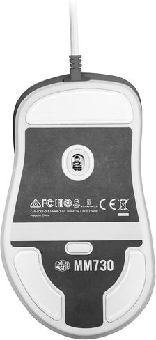 Cooler Master MM730 RGB-LED Lightweight 48g Wired Gaming Mouse - 16000 DPI Optical Sensor, 70 Million Click Optical Micro Switches - White Matte in Saudi Arabia