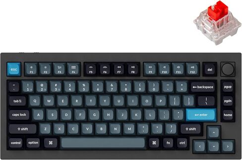 Keychron Q1 Pro Wireless Custom Mechanical Keyboard, QMK/VIA Programmable Full Aluminum 75% Layout Bluetooth/Wired RGB with Hot-swappable Keychron K Pro Banana Switch Compatible with Mac Windows Linux in Kuwait