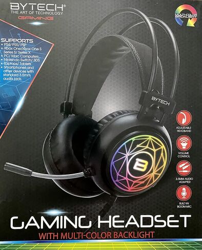 PIE BYTECH Light UP Gaming Headset in Saudi Arabia