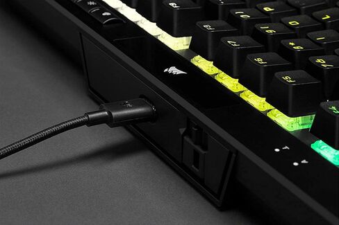 CORSAIR K60 RGB TKL RGB Tenkeyless Optical-Mechanical Wired Gaming Keyboard - OPX Switches - Polycarbonate Keycaps - iCUE Compatible - QWERTY NA Layout - Black in Saudi Arabia