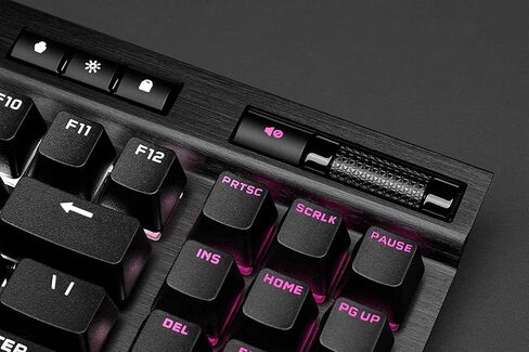 CORSAIR K60 RGB TKL RGB Tenkeyless Optical-Mechanical Wired Gaming Keyboard - OPX Switches - Polycarbonate Keycaps - iCUE Compatible - QWERTY NA Layout - Black in Saudi Arabia