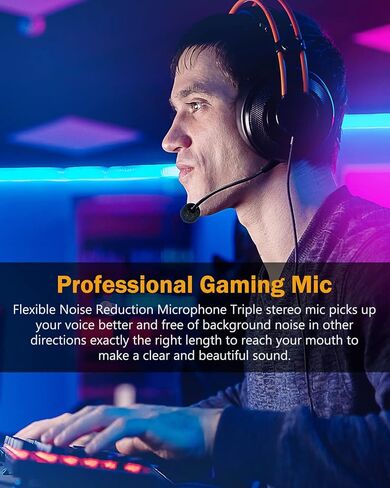 AKKE Replacement Game Mic Compatible for Logitech G PRO 3.5mm Jack Detachable Microphone Boom Noise Cancelling for Logitech G PRO,Logitech G PRO X Gaming Headsets in Saudi Arabia