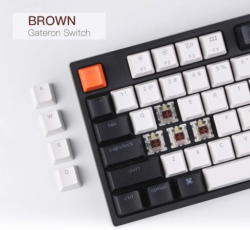 Keychron C2 كامل الحجم 104 مفاتيح USB من النوع C لوحة مفاتيح ميكانيكية سلكية للألعاب لتخطيط Mac، Gateron G Pro Brown Switch / إضاءة خلفية RGB / أغطية مفاتيح ABS مزدوجة اللقطة لوحة مفاتيح كمبيوتر لأجهزة الكمبيوتر المحمول التي تعمل بنظام Windows in Saudi Arabia