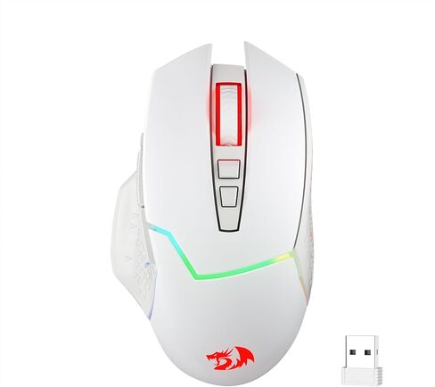 Redragon M690 PRO Wireless RGB Gaming Mouse 8000 DPI Remapping Keys | Cable-Free 0 Delay, Rapid-Fire Macro Keybinds, Vibing Backlight, Ergonomic Grip Body Comfort in Kuwait