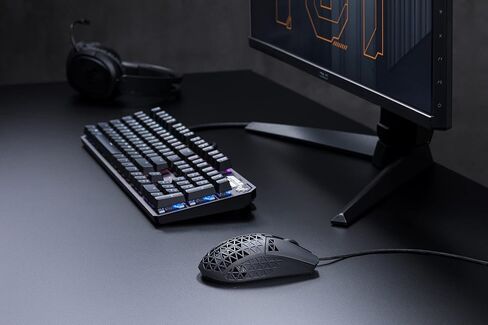 ماوس الألعاب ASUS TUF Gaming M4 Air خفيف الوزن | مستشعر بدقة 16,000 نقطة في البوصة، أزرار قابلة للبرمجة، غطاء هوائي خفيف الوزن 47 جرام، مقاومة للماء IPX6، حبل باراكورد للألعاب TUF وأقدام PTFE منخفضة الاحتكاك، أسود in Saudi Arabia