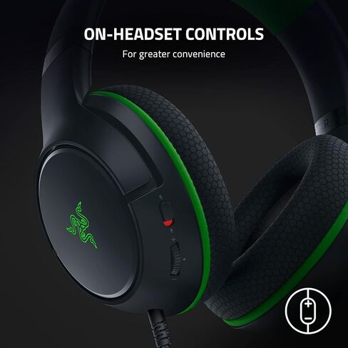 سماعة رأس سلكية Razer Kaira X لأجهزة Xbox Series X|S وXbox One والكمبيوتر الشخصي وأجهزة Mac والأجهزة المحمولة: محركات TriForce مقاس 50 مم - ميكروفون قلبي HyperClear - وسائد أذن من إسفنج الذاكرة Flowknit - أدوات تحكم على سماعة الرأس - أبيض in Kuwait