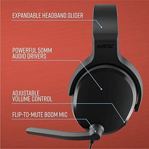 Wage Universal Wired Gaming Headset - Black/Blue (WMANY-N116) in Saudi Arabia