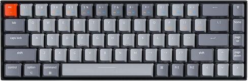 Keychron K6 Bluetooth 5.1 Wireless Mechanical Keyboard with Keychron K Pro Red Switch/LED Backlit/Rechargeable Battery, 68 Keys Compact Keyboard Compatible with Mac Windows in Kuwait