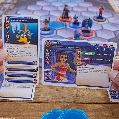 USAOPOLY Disney Sorcerer’s Arena: Epic Alliances Turning The Tide Expansion | Featuring Davy Jones, Moana, and Stitch | Officially-Licensed Disney Strategy & Family Board Game in Saudi Arabia