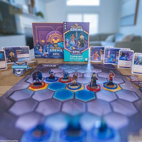 USAOPOLY Disney Sorcerer’s Arena: Epic Alliances Turning The Tide Expansion | Featuring Davy Jones, Moana, and Stitch | Officially-Licensed Disney Strategy & Family Board Game in Saudi Arabia