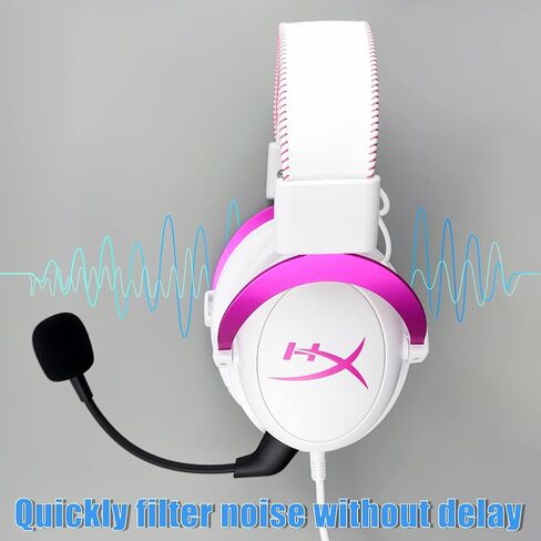 Mic Replacement Microphone Boom fits for Kingston HyperX Cloud, Cloud X and Cloud II 1st Version for PS4 Xbox One Nintendo Switch Computer PC Gaming Headsets Noise Cancelling 3.5mm Jack Black in Kuwait