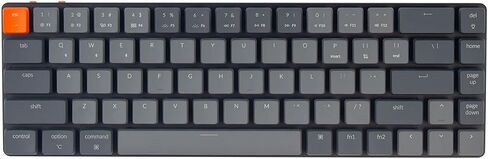 Keychron K7 Ultra-Slim 65% Layout 68 Keys Wireless Bluetooth/Wired Mechanical Keyboard, Hot Swappable Low-Profile Gateron Red Switch White LED Backlit Keyboard Compatible with Mac Windows in Saudi Arabia