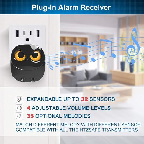 Driveway Alarm- 1/2 Mile Long Range Motion Sensor- 1 Receiver+2 Sensors | Wireless Outdoor Weather Resistant Motion Sensor&Detector-DIY Security Alert-Monitor&Protect Outdoor/Indoor Property in Kuwait