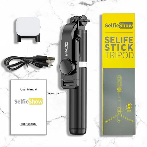 Selfie Stick Tripod, All in One Extendable & Portable iPhone Tripod Selfie Stick with Wireless Remote Compatible with iPhone 17 16 15 14 13 12 pro Xs Max, Galaxy Note10/S20/S10/OnePlus 9/9 PRO etc in Saudi Arabia