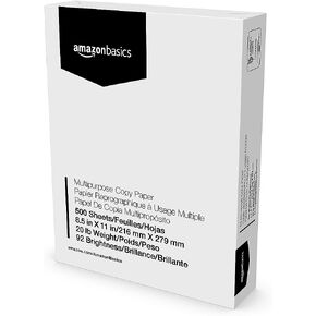 Amazon Basics Multipurpose Copy Printer Paper, 20 lb, 8.5 x 11 Inches, 10 Reams (5,000 Sheets), 92 Bright White in Saudi Arabia