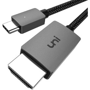 uni USB C to HDMI Cable,4K High-Speed Type C to HDMI Cable for Home Office | 6FT,Thunderbolt 3/4 Compatible, for Chromebook, MacBook Pro/Air 2023, iPad Pro, iMac, XPS 17, S8-S24 in Saudi Arabia