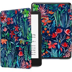 Fintie Slimshell Case for 6.8" Kindle Paperwhite 11th Gen 2021, Black | Slim Lightweight PU Leather Shell Cover for Kindle Paperwhite 2021 & Signature Edition, Magnetic Closure, Auto Sleep/Wake in Saudi Arabia