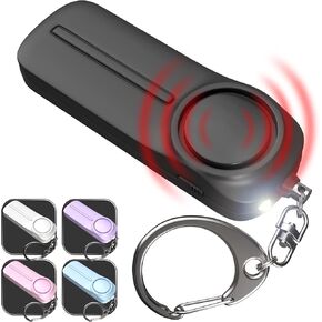 Personal Safety Alarm Keychain for Women – 2 Pack Loud Self Defense Siren Key Chain with Light – Protection Panic Emergency 130 dB Alert Device by WETEN