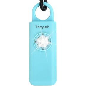 إنذار السلامة الشخصية Thopeb® Birdie للنساء - سلسلة مفاتيح للدفاع عن النفس - إنذار شخصي للنساء - 130 ديسيبل صفارة الإنذار LED القوية وسلسلة مفاتيح في 6 ألوان شعبية
